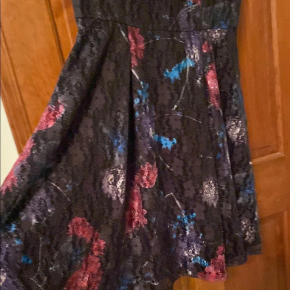Womans Ivy & Blu Black Mini Fit and Flare Dress Size 10 - Picture 3 of 7